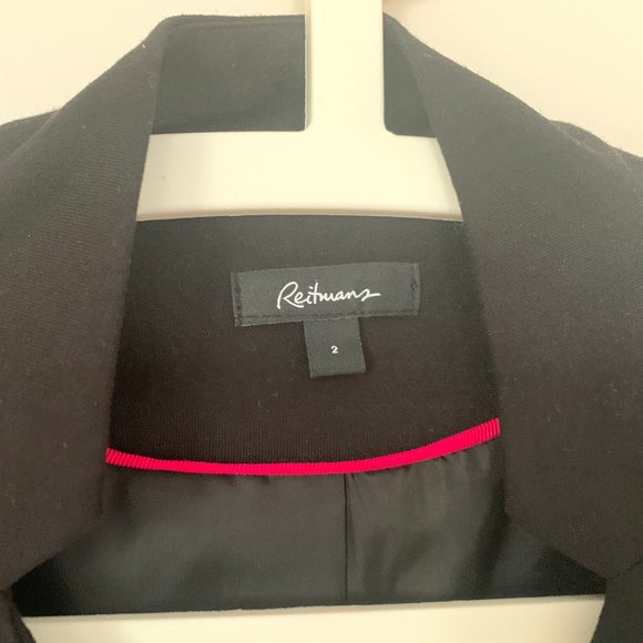 Black long-sleeve blazer - Picture 2 of 5